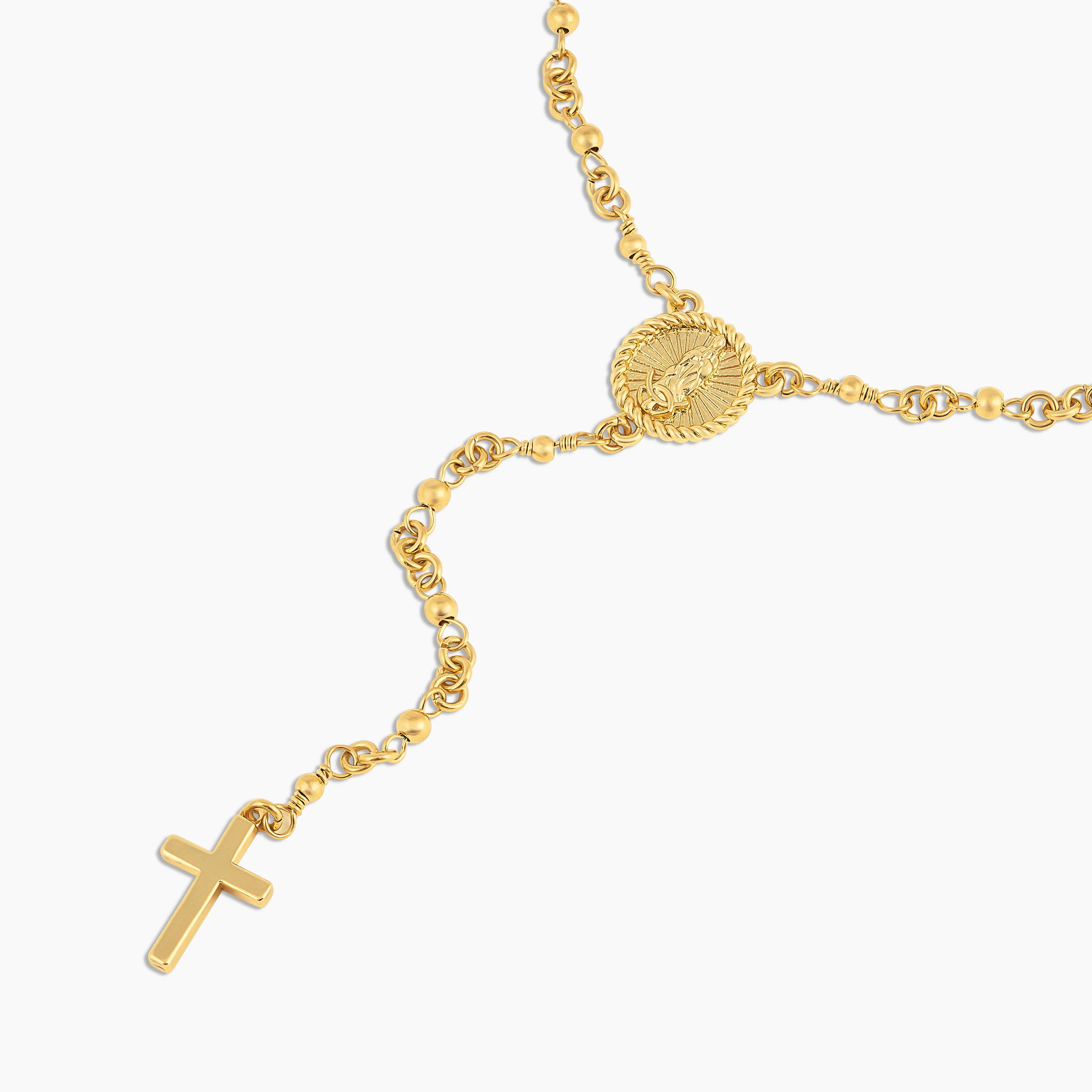 Mini Lady of Guadalupe Rosary Anklet - Image 4