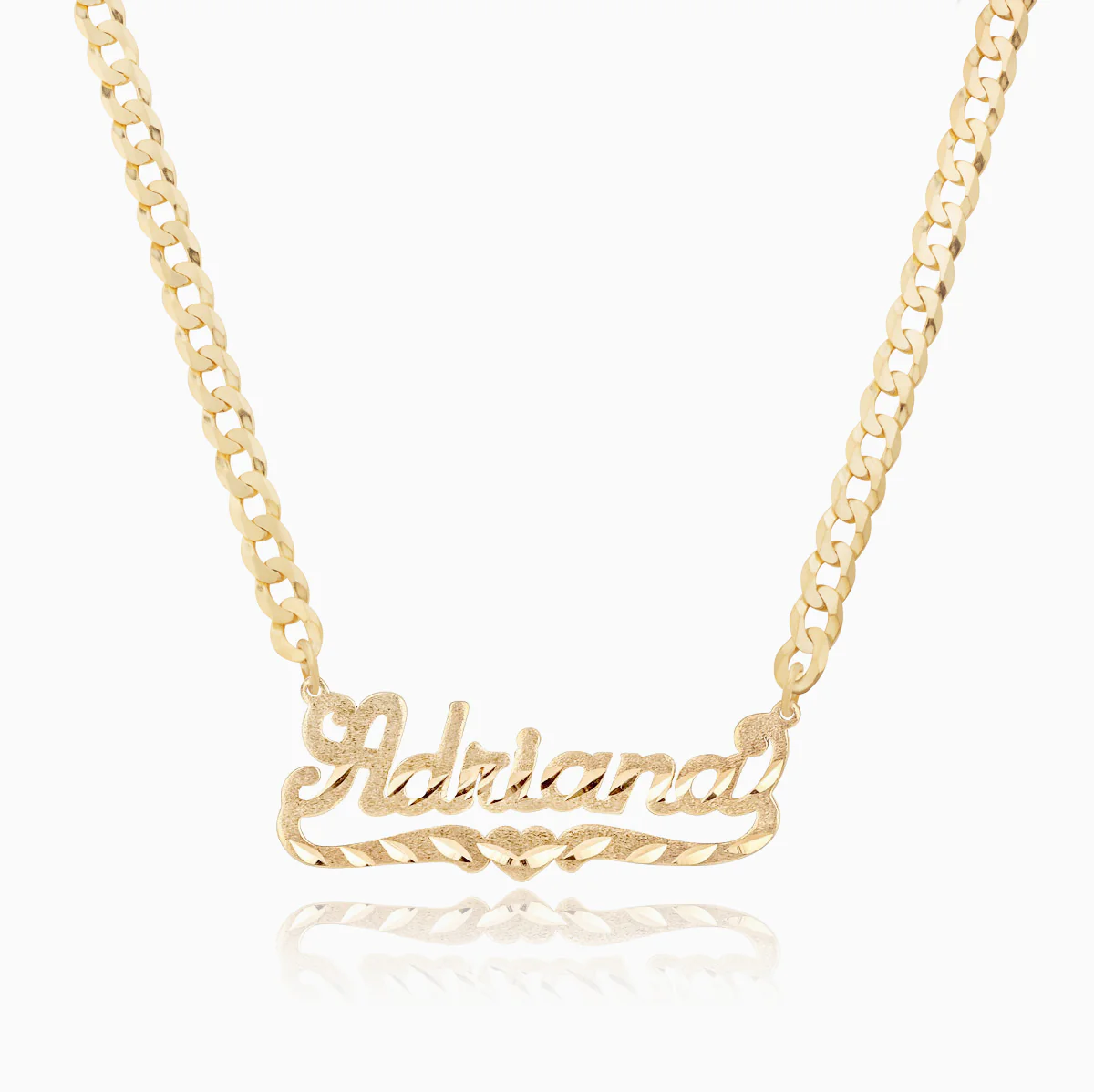 Diamond Cut Name Necklace - Image 4