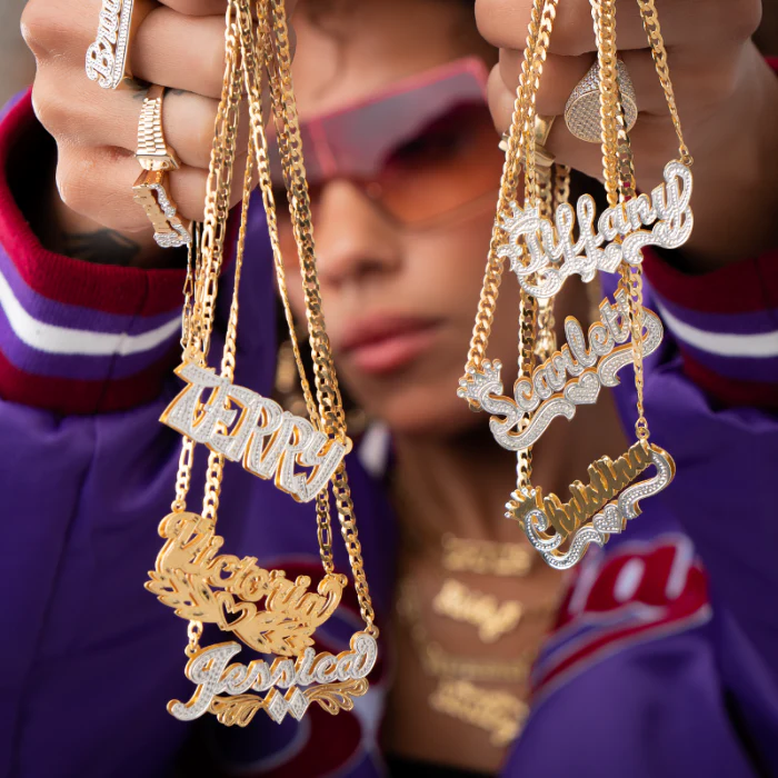 Double Plated Princess Crown Name Necklace - Image 5