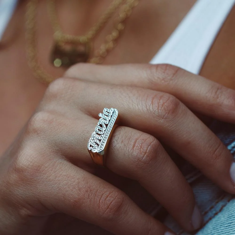 Frosted Name Ring - Image 6
