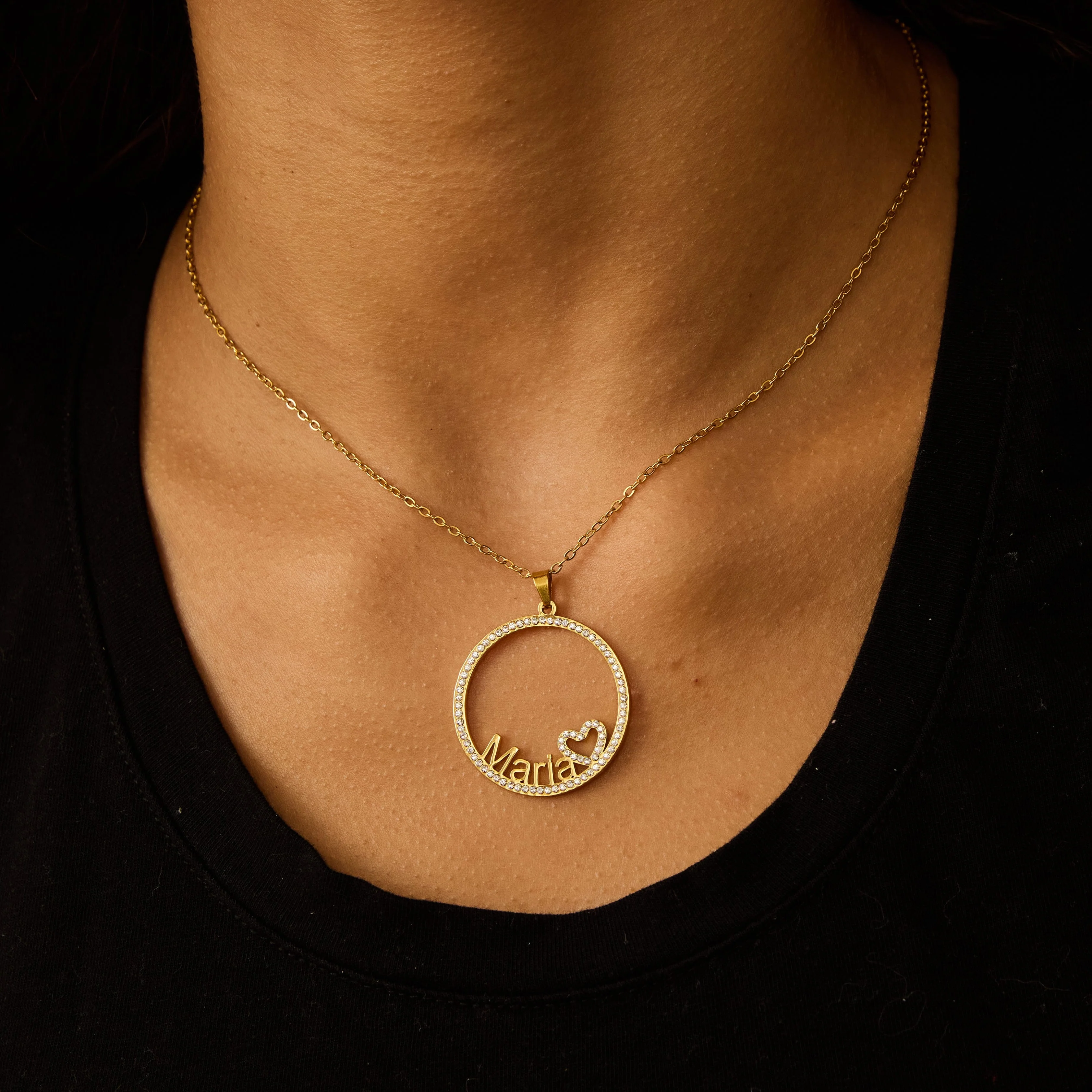 Iced Halo Name Necklace - Image 7