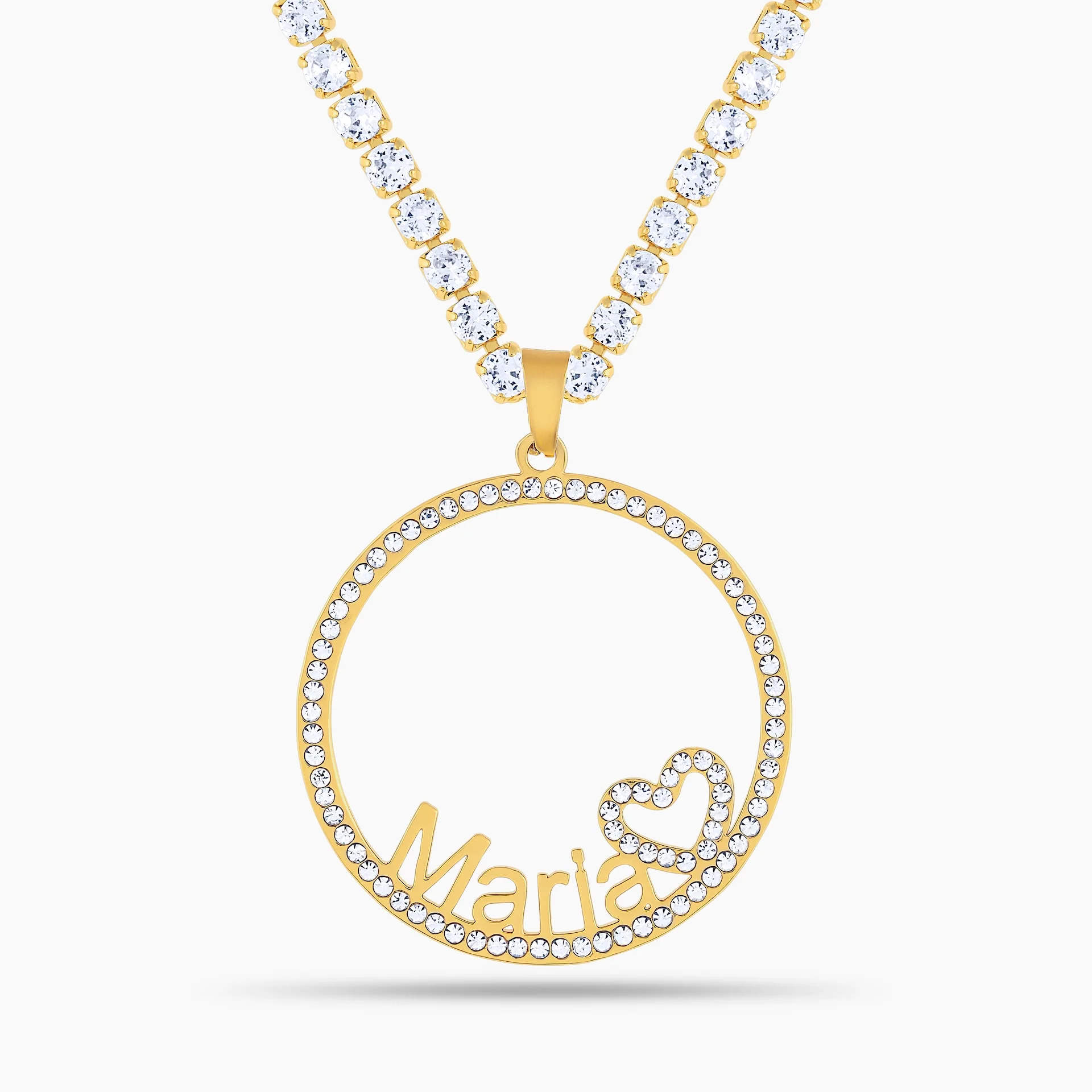 Iced Halo Name Necklace - Image 9