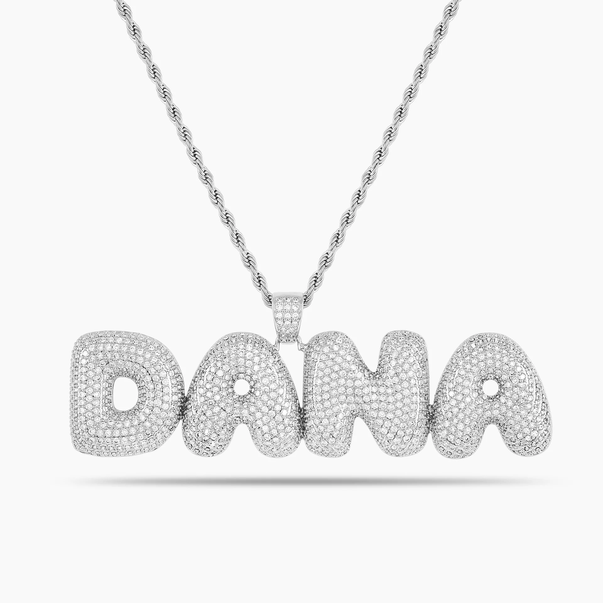 Iced Puff Name Necklace - Image 4