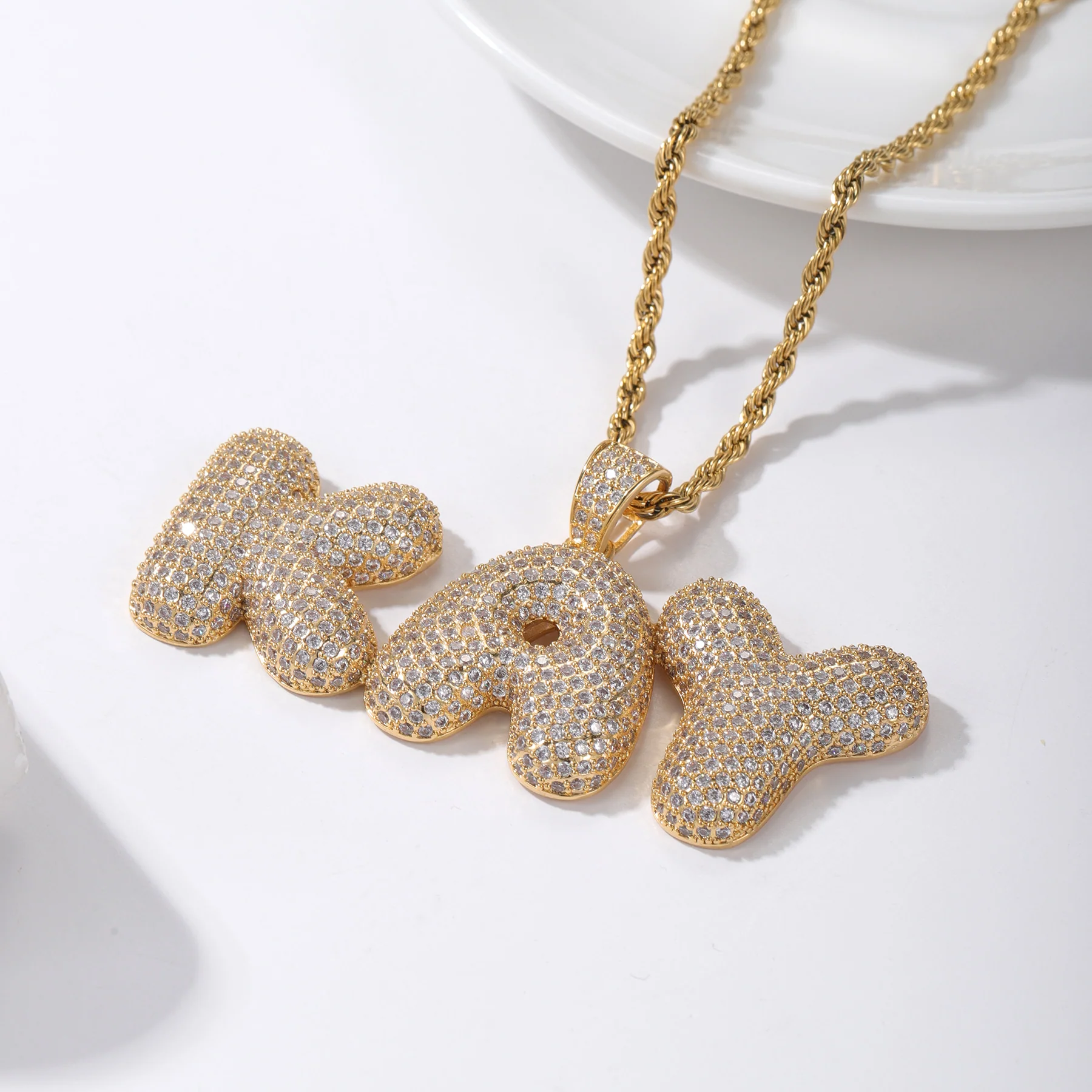 Iced Puff Name Necklace - Image 6