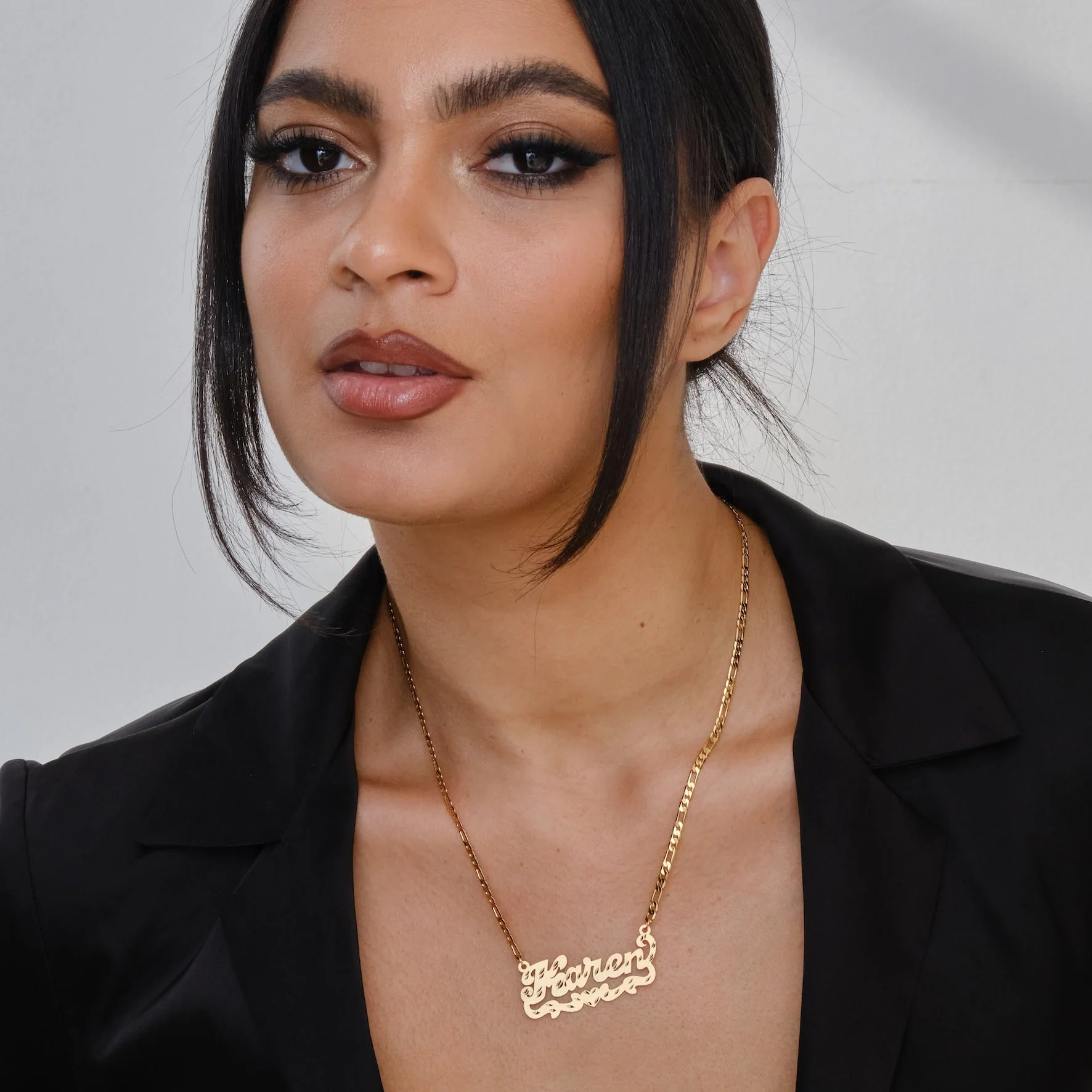 Diamond Cut Love in Motion Name Necklace - Image 3