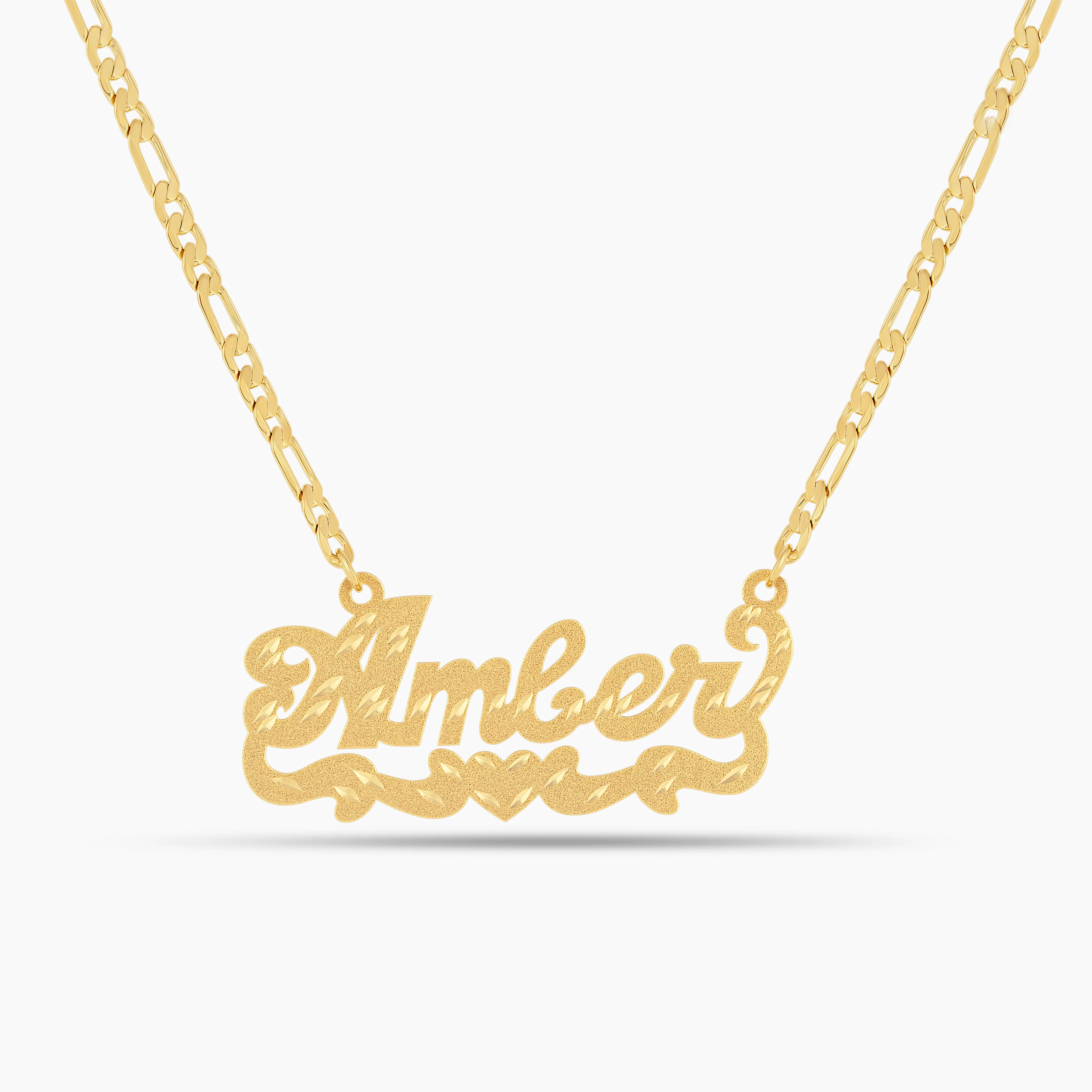 Diamond Cut Love in Motion Name Necklace - Image 6