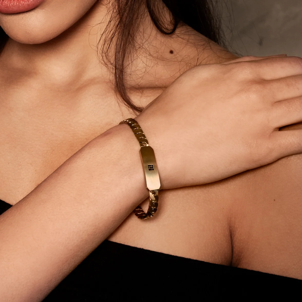 Matte Stone Accent Bar Bracelet - Image 3