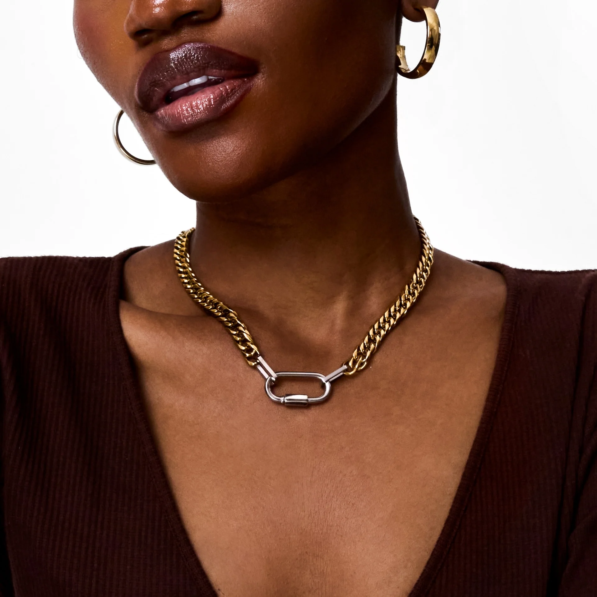 Mid-Size Double Cuban Lock Chain - Image 3
