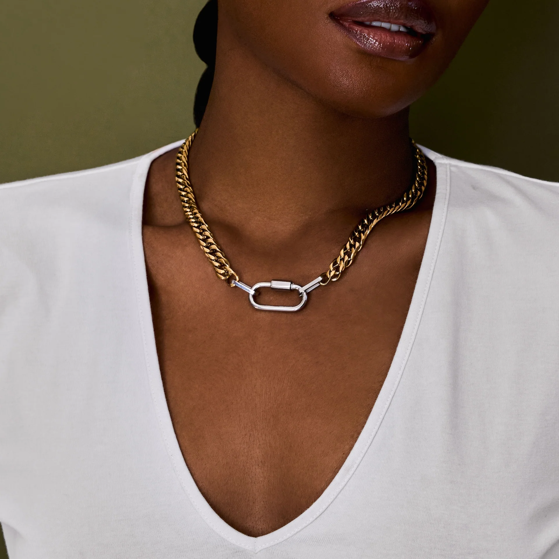 Mid-Size Double Cuban Lock Chain - Image 6