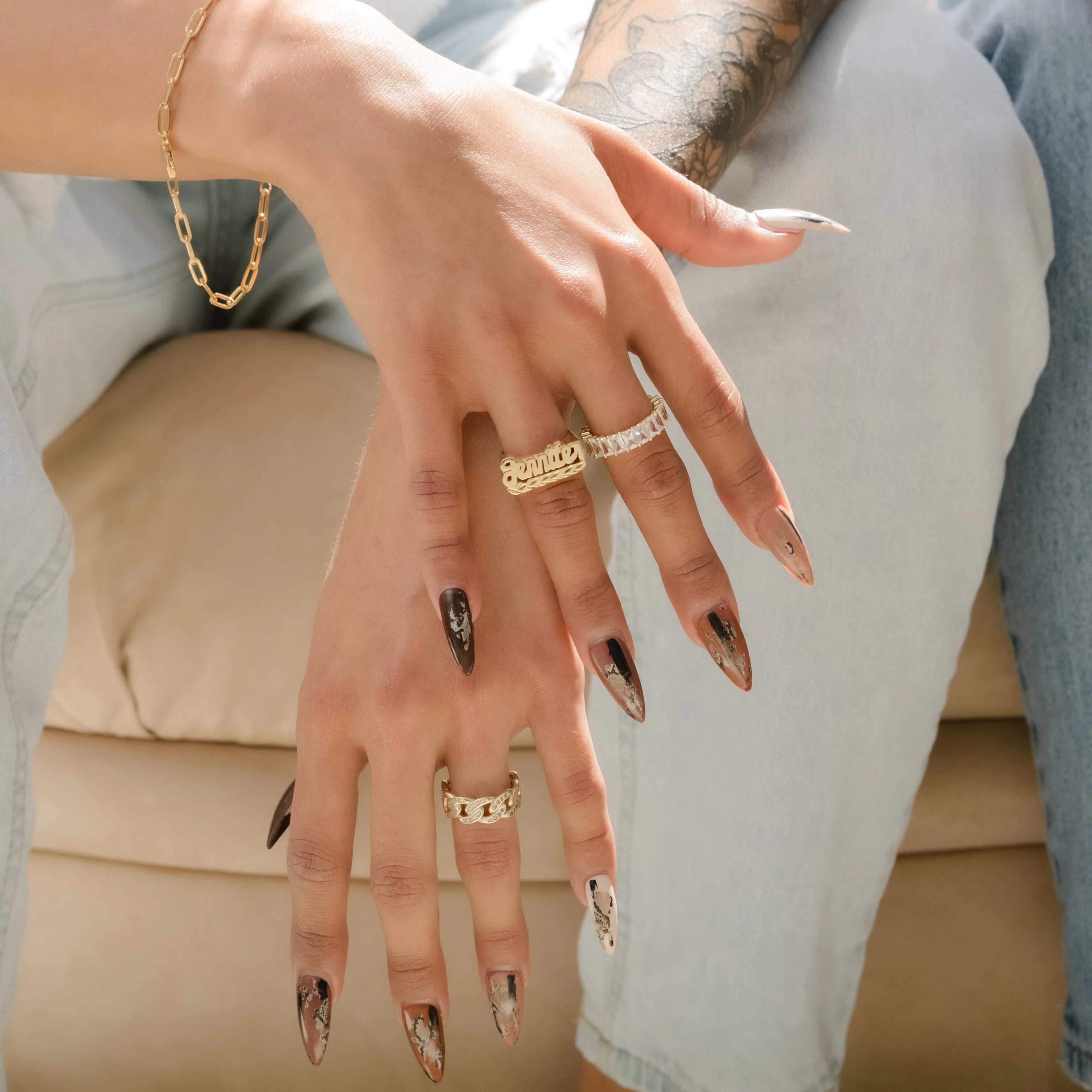 Diamond Cut Name Ring - Image 6