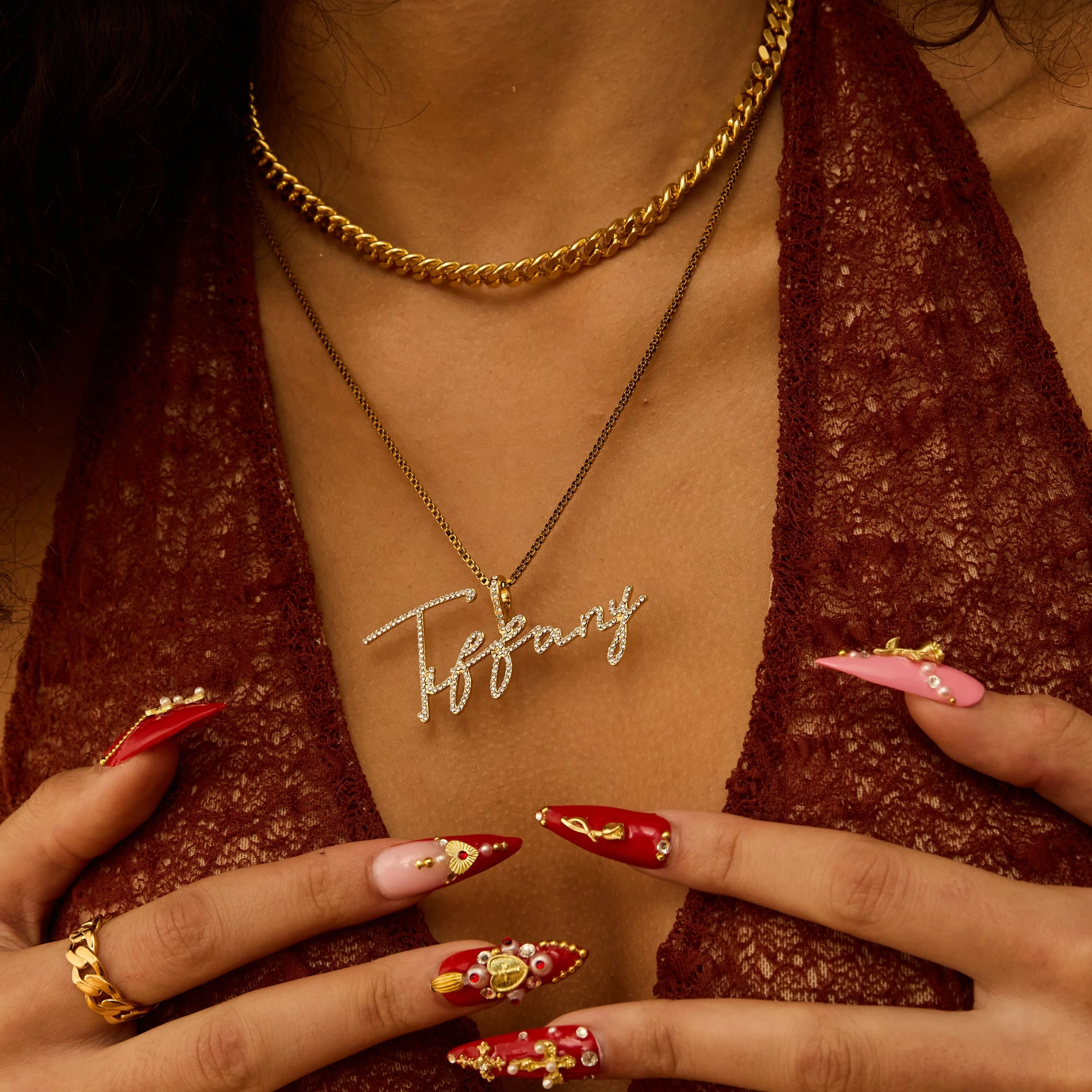 Radiance Script Name Necklace - Image 5
