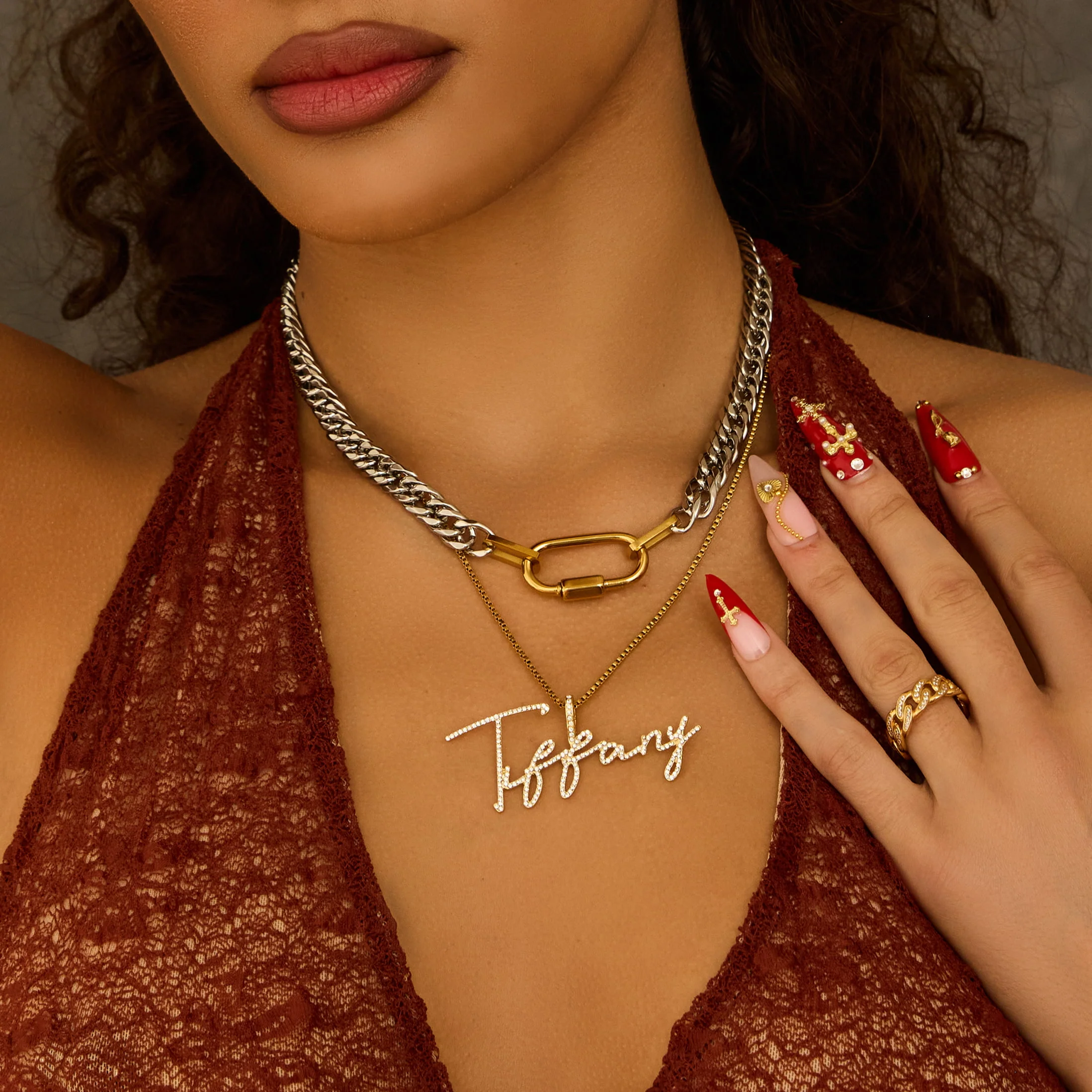 Radiance Script Name Necklace - Image 7