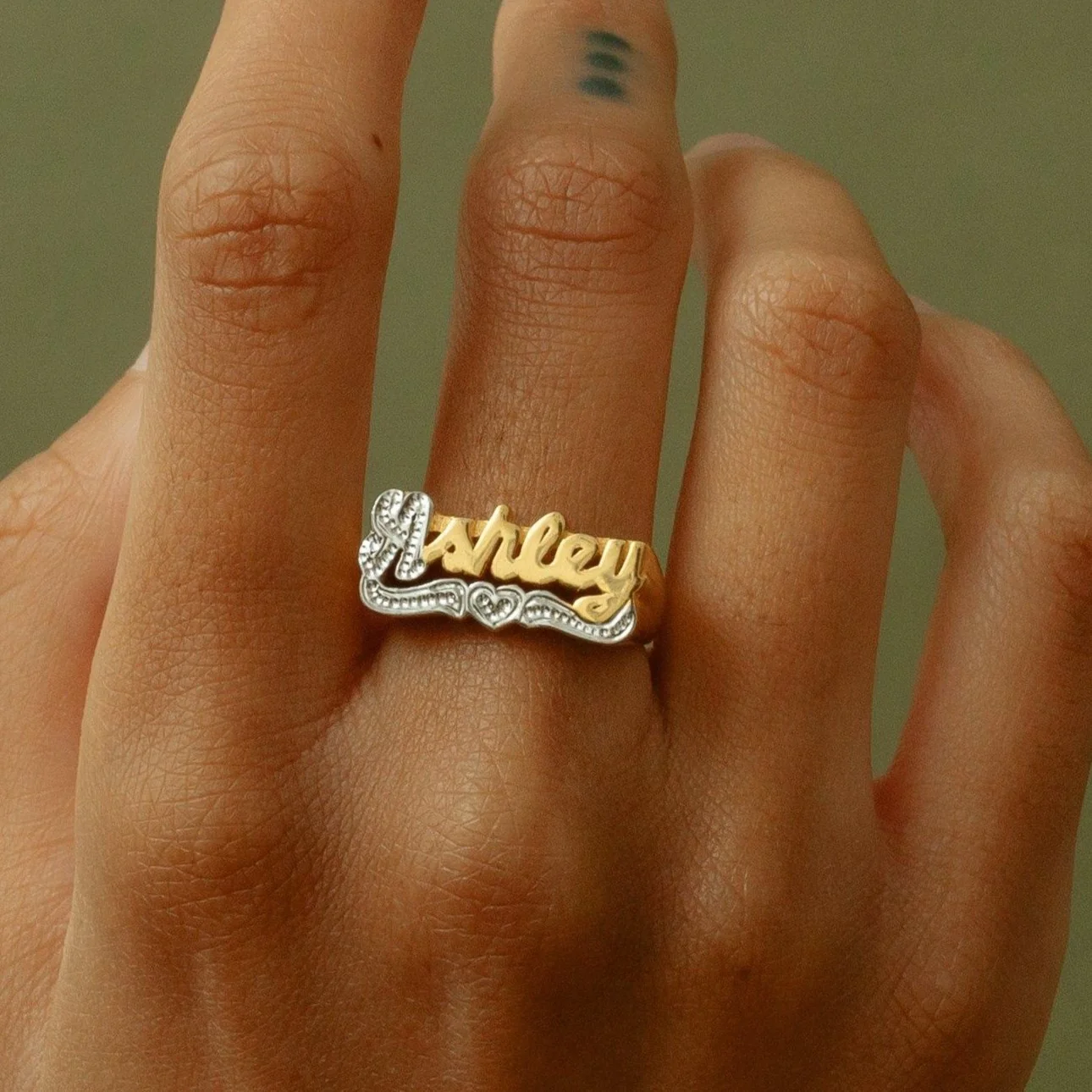 Personalized Script Name Ring - Image 3