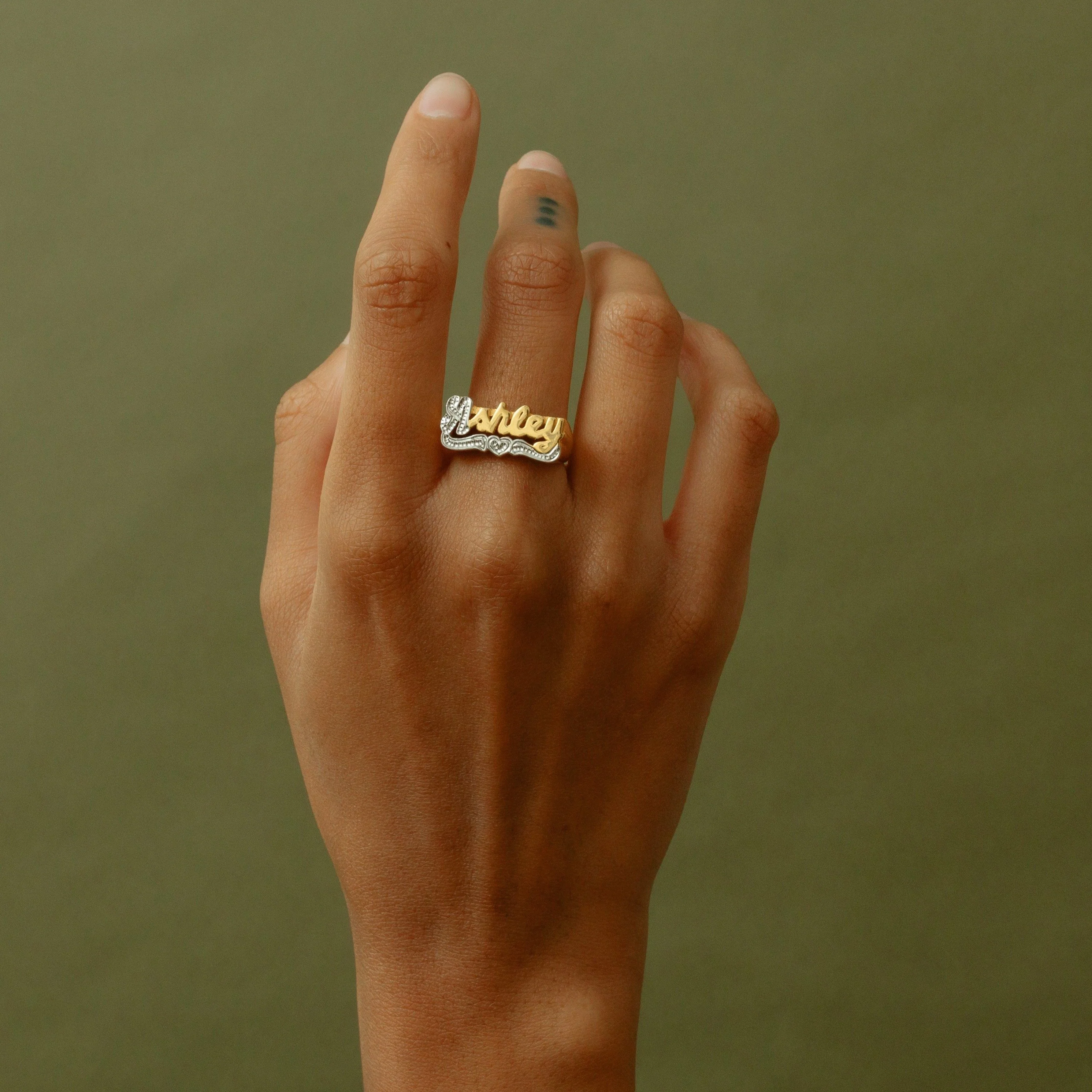 Personalized Script Name Ring - Image 4