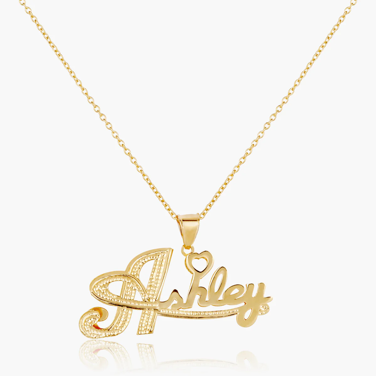 The Golden Swift Double Plated Name Necklace - Image 3