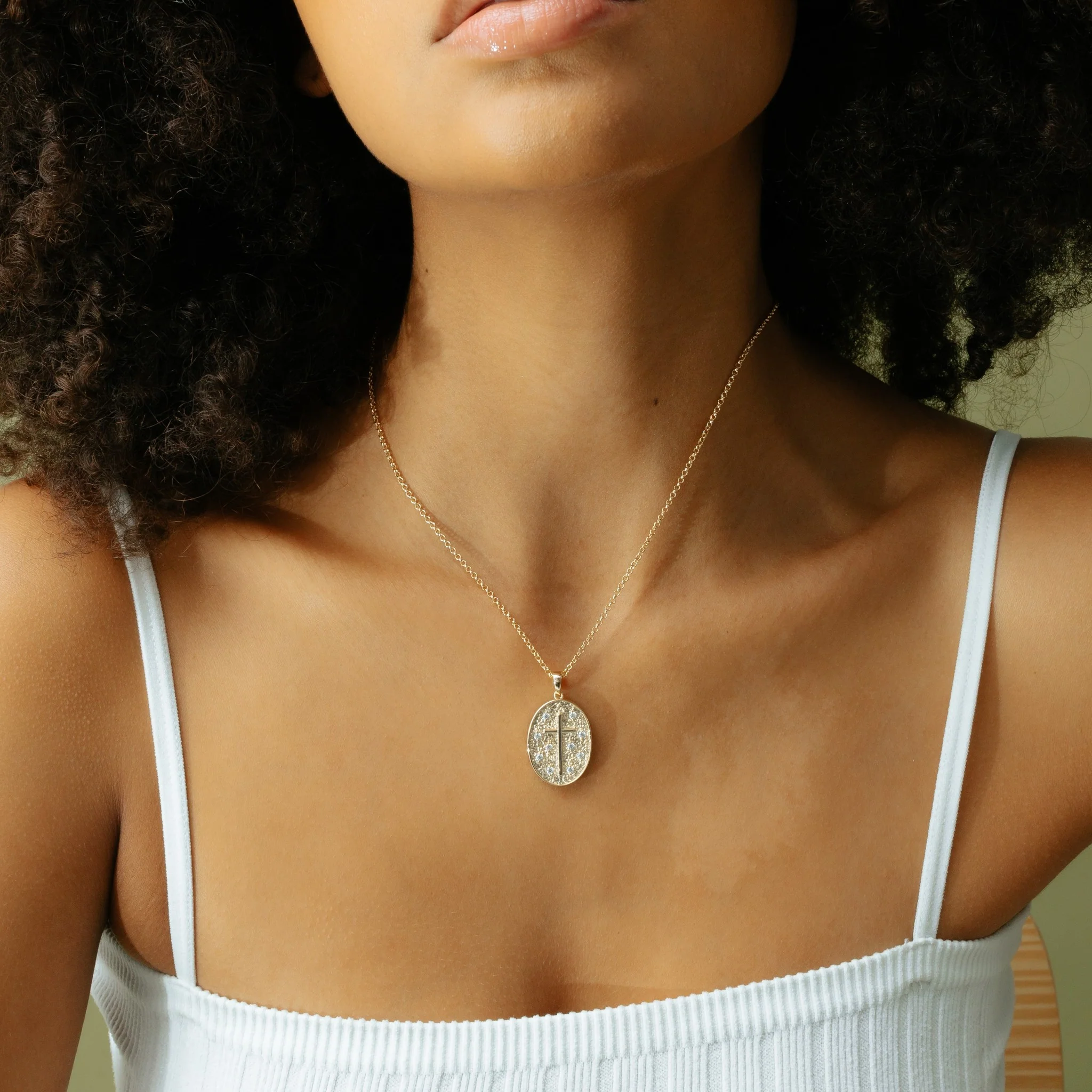 The Iced Cross Token Pendant - Image 4