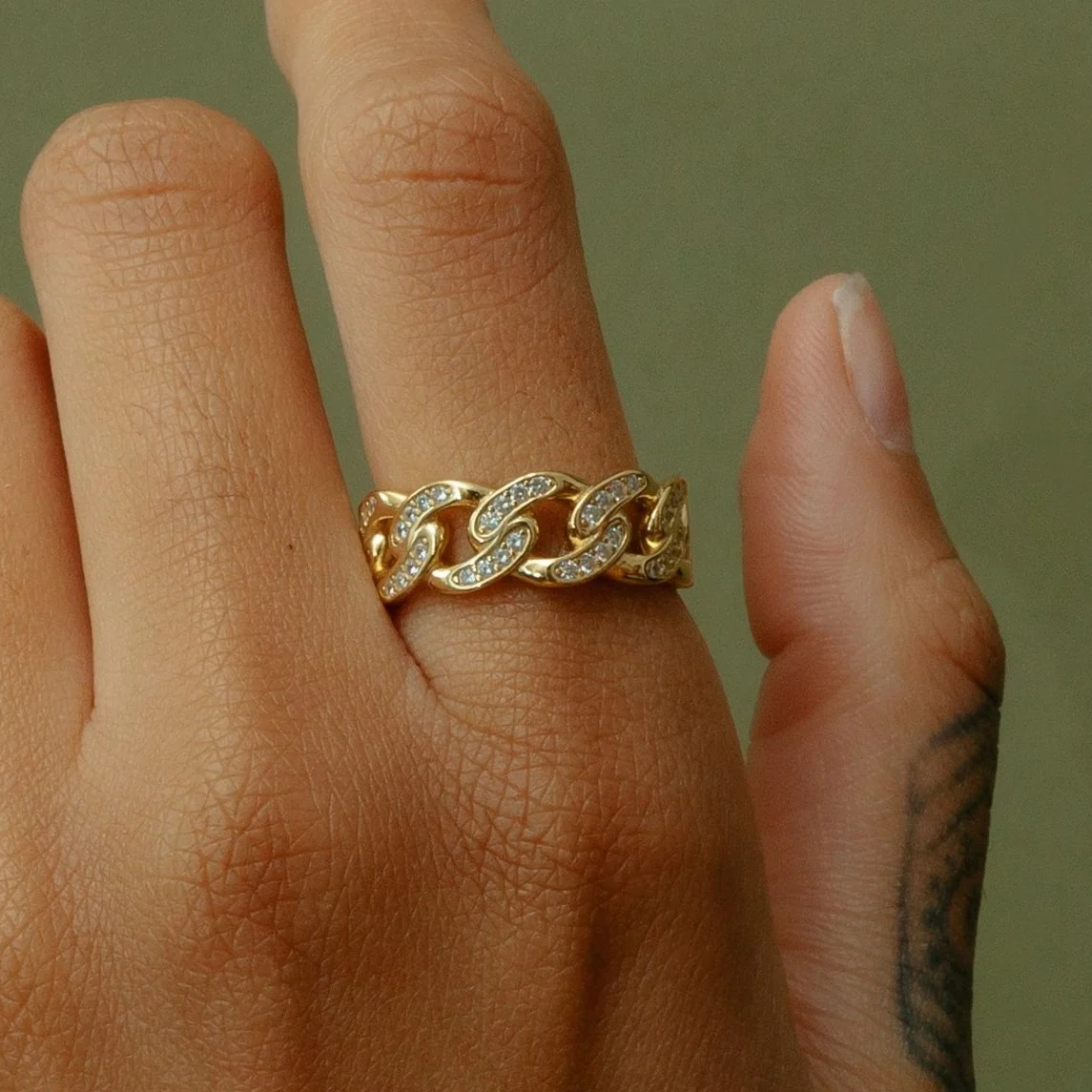The Iced Cuban Link Ring - Image 3