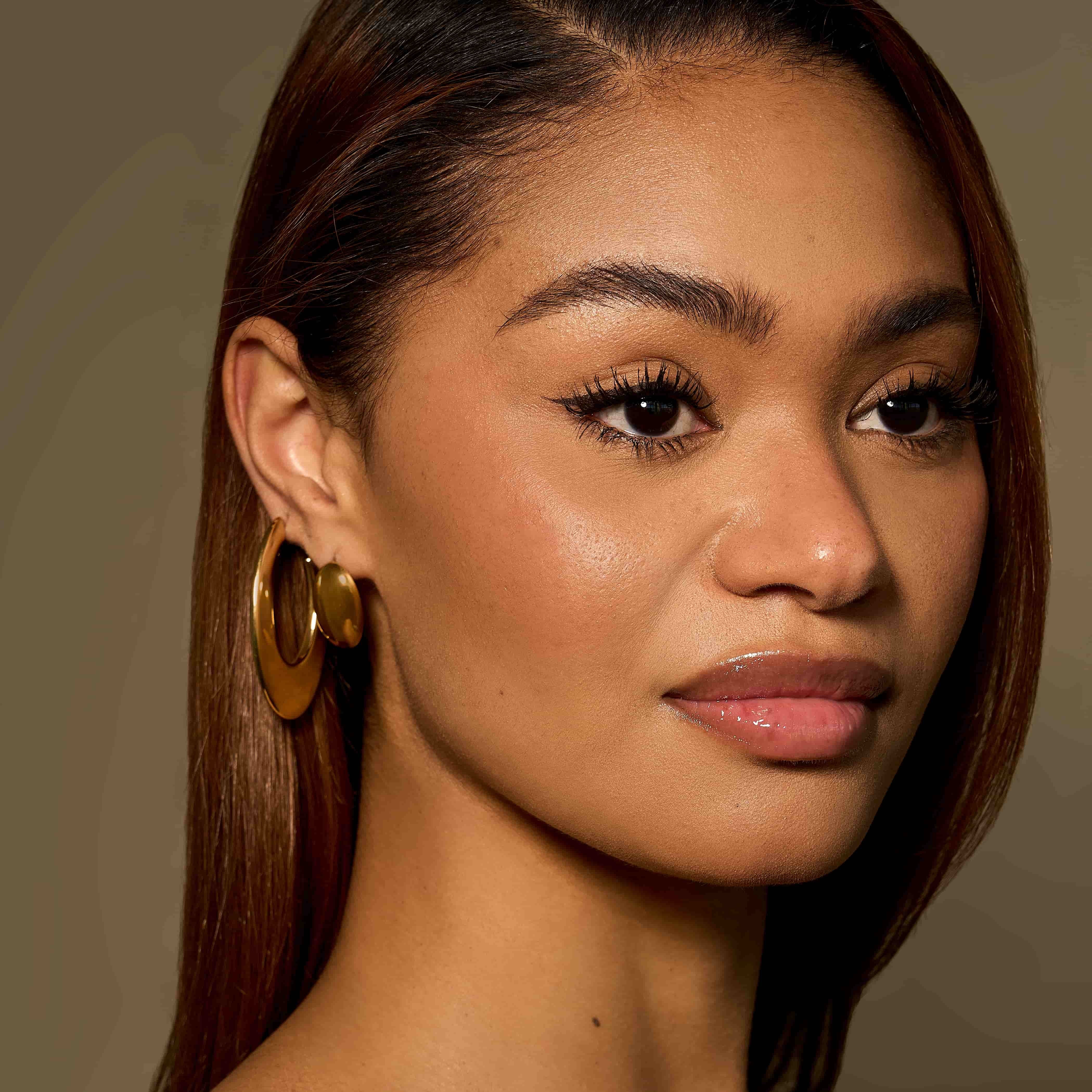 Wide Polish Hoop Earrings - Image 3